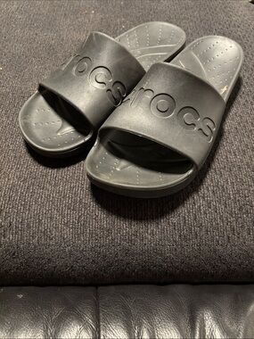 CROCS Men's Black Slide Sandals